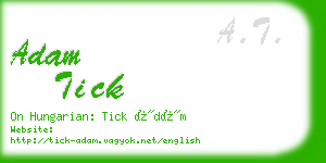 adam tick business card